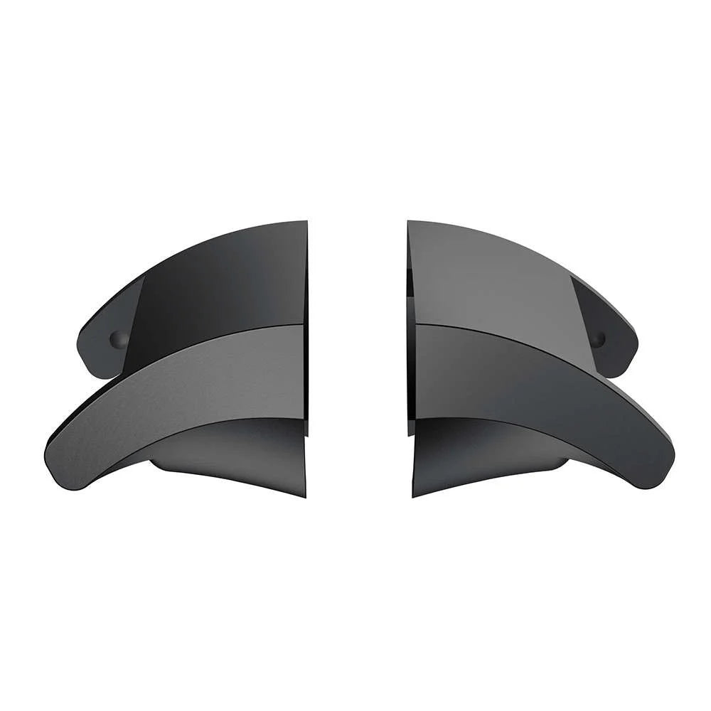 1 Pair Wristband Stainless Steel Connector Buckle Watch Strap Adapter for Fitbit Charge 3/4 - Black - 2