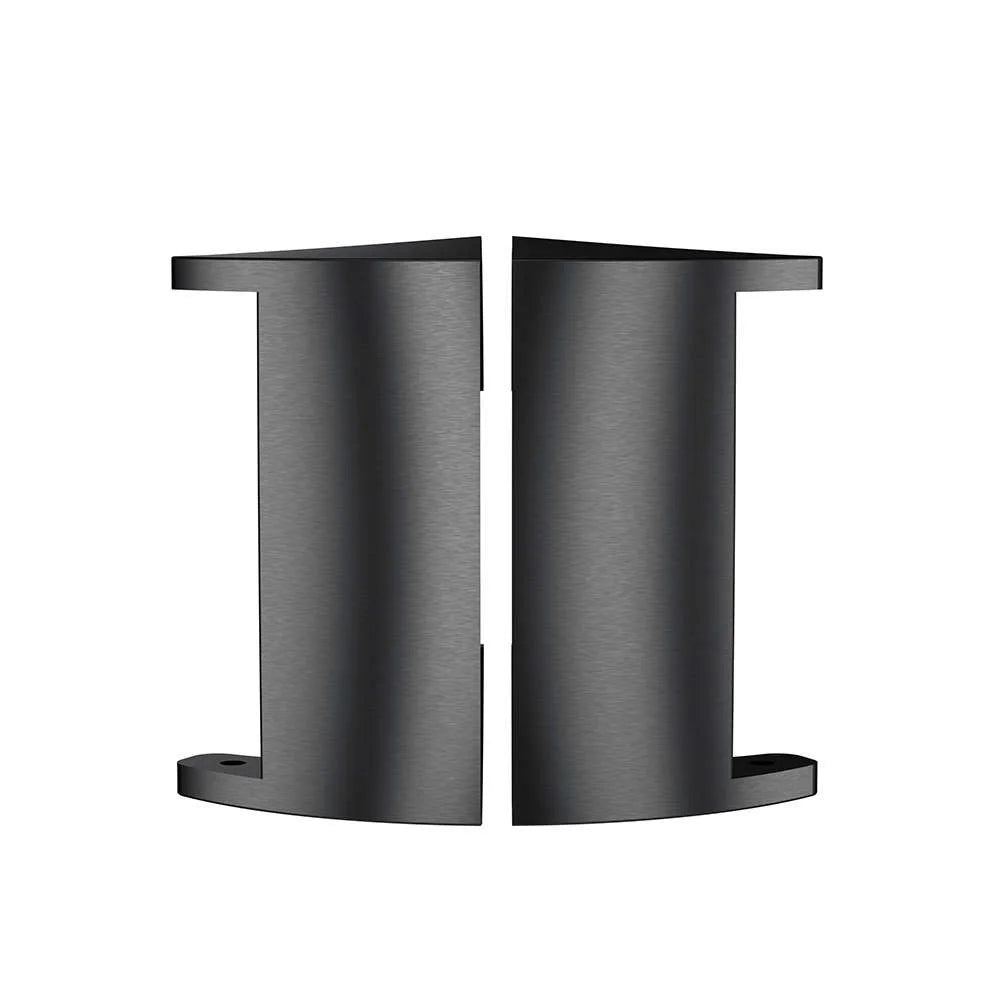 1 Pair Wristband Stainless Steel Connector Buckle Watch Strap Adapter for Fitbit Charge 3/4 - Black - 5