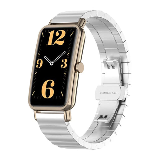 Fashionable 1-Bead Metal Wrist Strap Watch Band Replacement 16mm for Huawei Watch Fit Mini / Keep B4 - Silver - 2