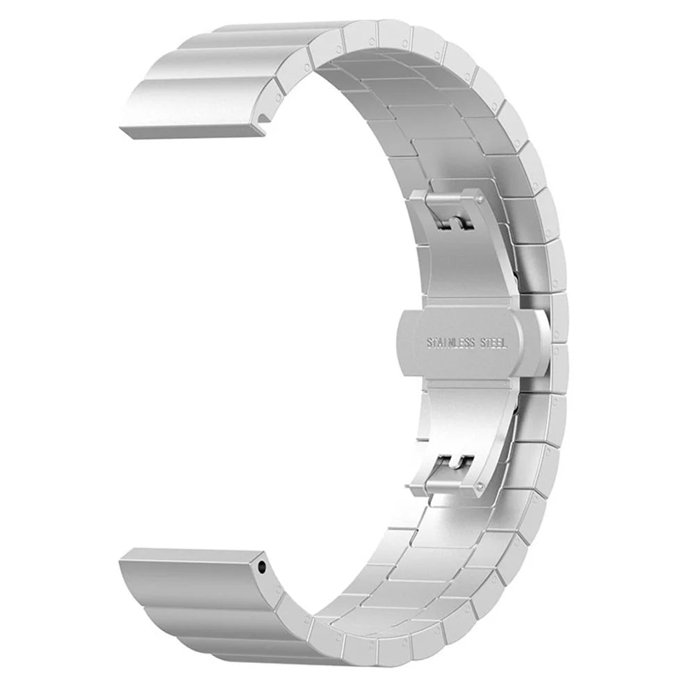 Fashionable 1-Bead Metal Wrist Strap Watch Band Replacement 16mm for Huawei Watch Fit Mini / Keep B4 - Silver - 4