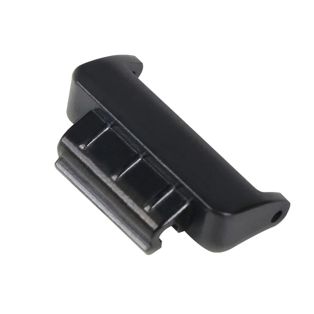 1 Pair 14mm Stainless Steel Watch Strap Band Connector Adapter for Fitbit Inspire/Fitbit Inspire HR - Black - 3