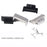 1 Pair 14mm Stainless Steel Watch Strap Band Connector Adapter for Fitbit Inspire/Fitbit Inspire HR - Black - 6