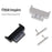 1 Pair 14mm Stainless Steel Watch Strap Band Connector Adapter for Fitbit Inspire/Fitbit Inspire HR - Black - 7