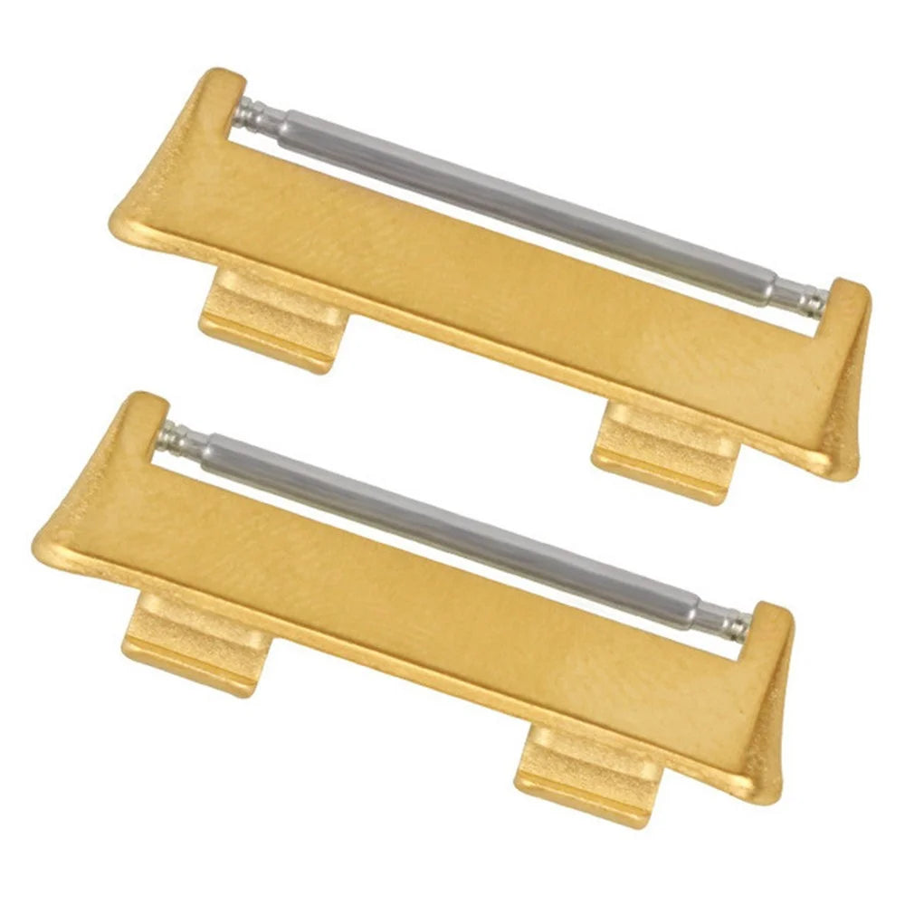 1 Pair 22mm Watch Strap Band Stainless Steel Connector Adapter Replacement for Oppo Watch 2 46mm/Oppo Watch 46mm - Gold - 2