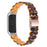 Stylish Oval Resin Watchband Replacement Wrist Strap with Folding Buckle for Xiaomi Mi Band 5/Band 6 - Leopard Print - 1