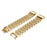 Three Beads Rhinestones Decor Metal Wrist Strap Replacement Watchband for Fitbit Charge 2/Charge 2 HR - Gold - 3