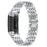 2 Rows Rhinestones Decor Replacement Anti-sweat Metal Watchband Wrist Strap for Fitbit Charge 3/Charge 3 SE/Charge 4- Silver - 1