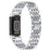 Stylish 2 Rows Rhinestones Decor Replacement Metal Watchband Wrist Strap for Fitbit Charge 6 / 5 - Silver - 1