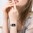 Stylish 2 Rows Rhinestones Decor Replacement Metal Watchband Wrist Strap for Fitbit Charge 6 / 5 - Silver - 5