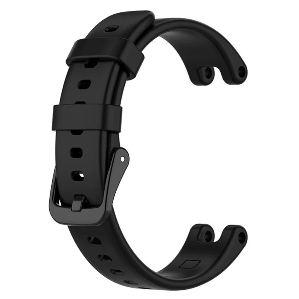 Solid Color Silicone Wrist Band Adjustable Watch Strap with Tools for Garmin Lily - Black - 4