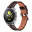 20mm Cowhide Leather Wrist Band for Garmin Venu Stylish Color Splicing Adjustable Replacement Strap - Brown/Black - 4