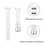 For Fitbit Versa 2/Versa/Versa Lite/Versa SE Stylish Cowhide Genuine Leather Replacement Smart Watch Strap - White - 3