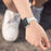 For Fitbit Versa 2/Versa/Versa Lite/Versa SE Stylish Cowhide Genuine Leather Replacement Smart Watch Strap - White - 6