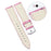 For TicWatch Pro/GTX 22mm Crocodile Texture Cowhide Genuine Leather Strap Replacement Wrist Band - Pink - 3