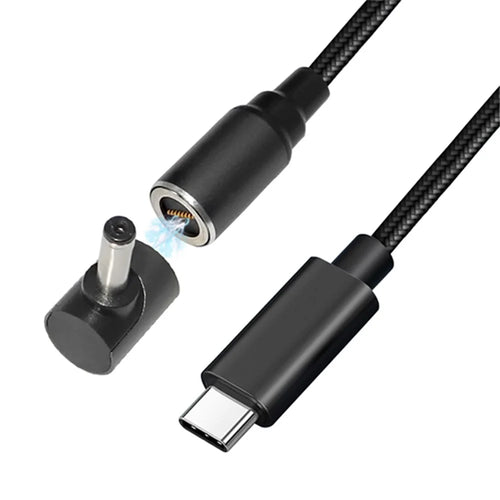 USB-C to 4.0x1.35mm for Asus Laptop, 1.8m PD 100W Quick Charging Magnetic Notebook Connector Charging Adapter Flexible Bending-Resistant DC Cable - 1