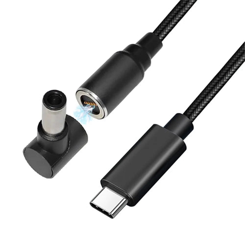 USB-C to 6.0x3.7mm for Asus Laptop, 1.8m PD 100W Type-C Quick Charging DC Cable 8-pin Magnetic Absorption Notebook Adapter Laptop Accessories - 1