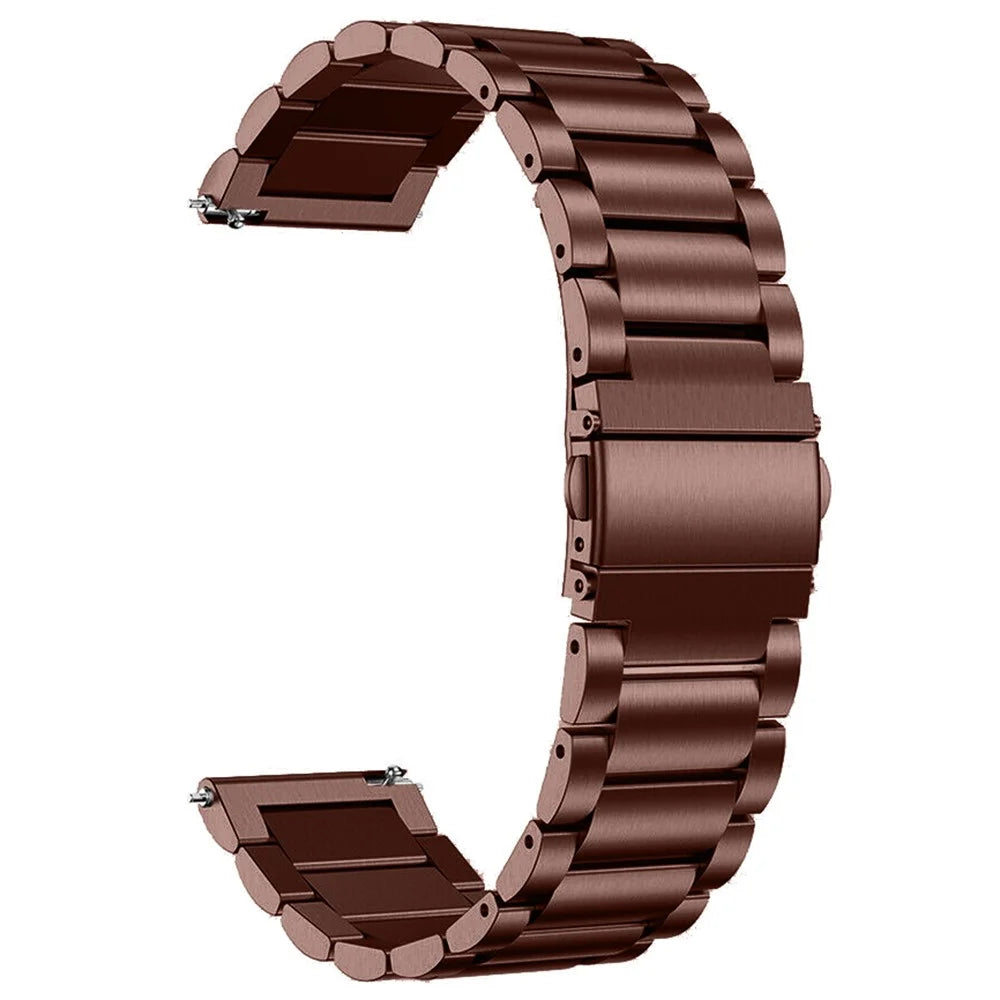 20mm Stainless Steel Watch Strap for Garmin Vivomove Style/Garminmove Style Quick Release Watchband with Folding Clasp - Bronze - 2
