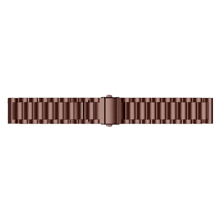 20mm Quick Release Watchband for Garmin Vivomove Luxe/Garminmove Luxe Stainless Steel Watch Strap with Folding Clasp - Bronze - 3