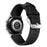 For Fossil Gen 5 Carlyle Replacement Strap Adjustable Double-sided Textured Top Layer Cowhide Leather Watch Band - Black - 1