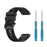 For Garmin Fenix 7 / Epix Solid Color Quick Release Silicone Watch Band Replacement Wrist Strap 22mm - Black - 5