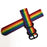 For Garmin Venu 2S / Vivoactive 4S 18mm Nylon Watch Strap Three Heavy Buckles Watch Band Replacement - Rainbow - 3