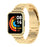 For Xiaomi Redmi Watch 2 Lite Metal Three Beads Wrist Strap+Watch Case - Gold - 1