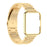 For Xiaomi Redmi Watch 2 Lite Metal Three Beads Wrist Strap+Watch Case - Gold - 4
