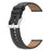 For Huawei Watch GT/Samsung Gear S3/Galaxy Watch 46mm Smart Watch Band 22mm Universal Stitching Line First Layer Cowhide Solid Color Strap - Black - 3