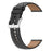 For Huawei Watch GT2/Samsung Galaxy Watch Active 20mm Universal Stitching Line First Layer Cowhide Solid Color Smart Watch Replacement Strap - Black - 3