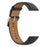 For Huawei Watch GT2/Samsung Galaxy Watch Active 20mm Universal Stitching Line First Layer Cowhide Solid Color Smart Watch Replacement Strap - Black - 4