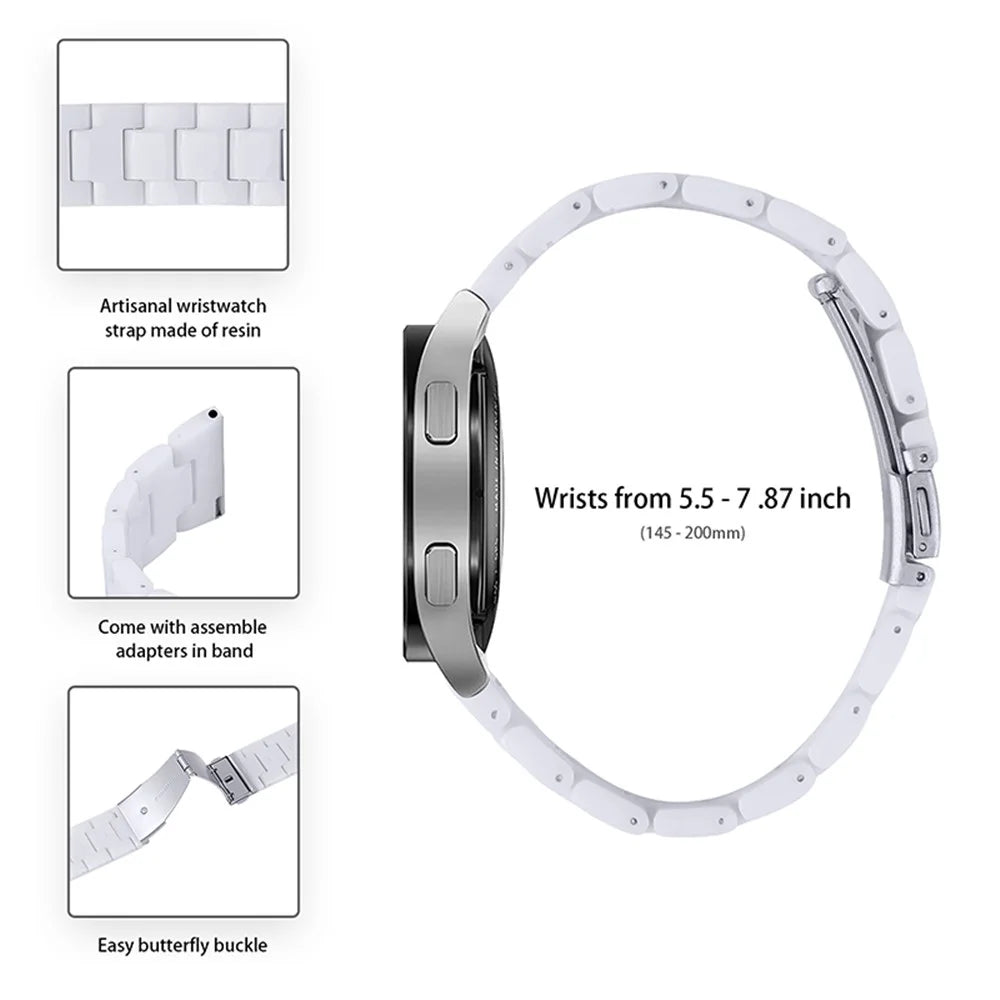 For Garmin Vivoactive 3/Vivoactive 3 Music/Venu Smooth Durable Resin Watch Strap Replacement Wrist Band 20mm - White - 5
