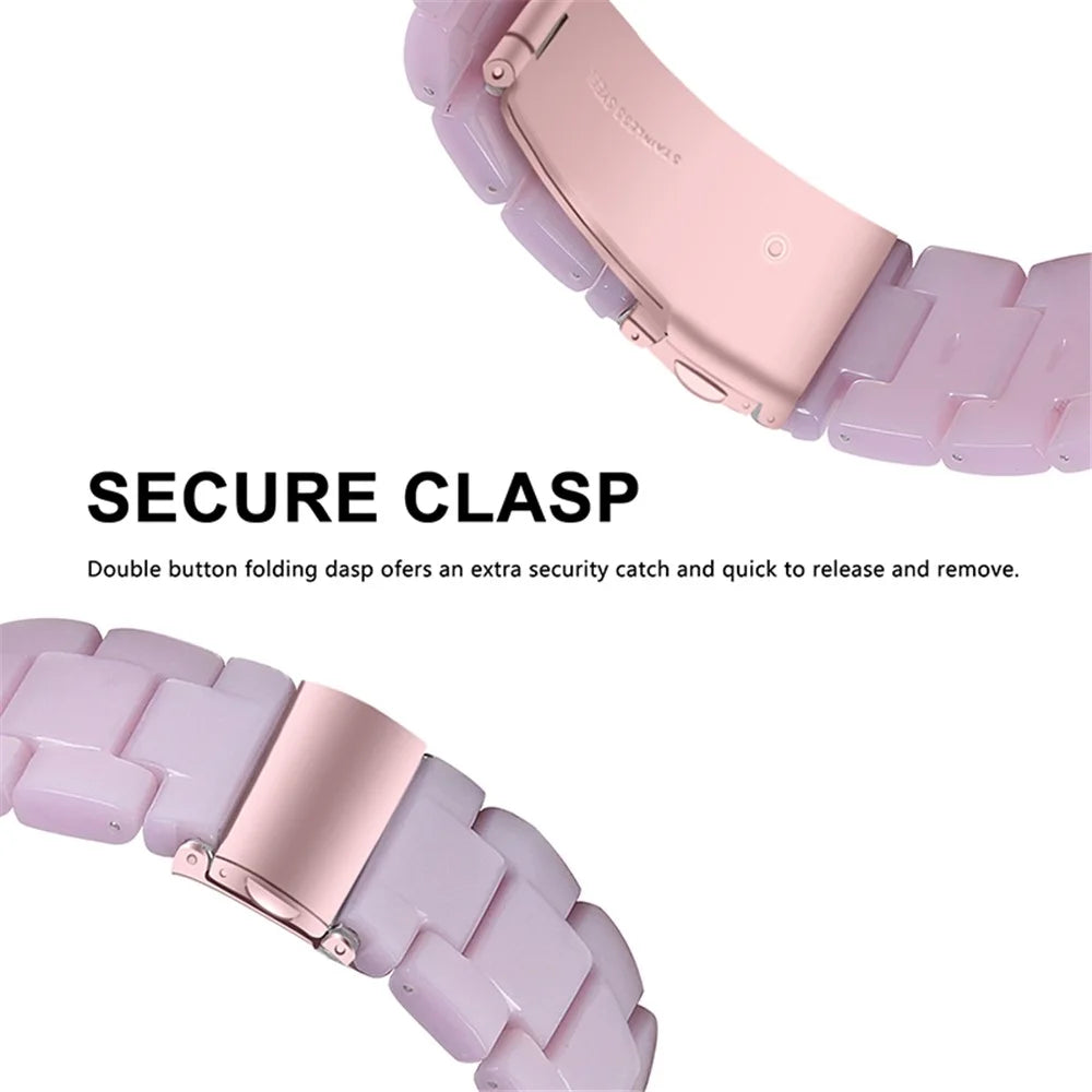 For Huami Amazfit Bip S/GTR 42mm/GTS/Bip Lite Resin Watch Strap Wristband 20mm with Stainless Steel Buckle - Light Purple - 3