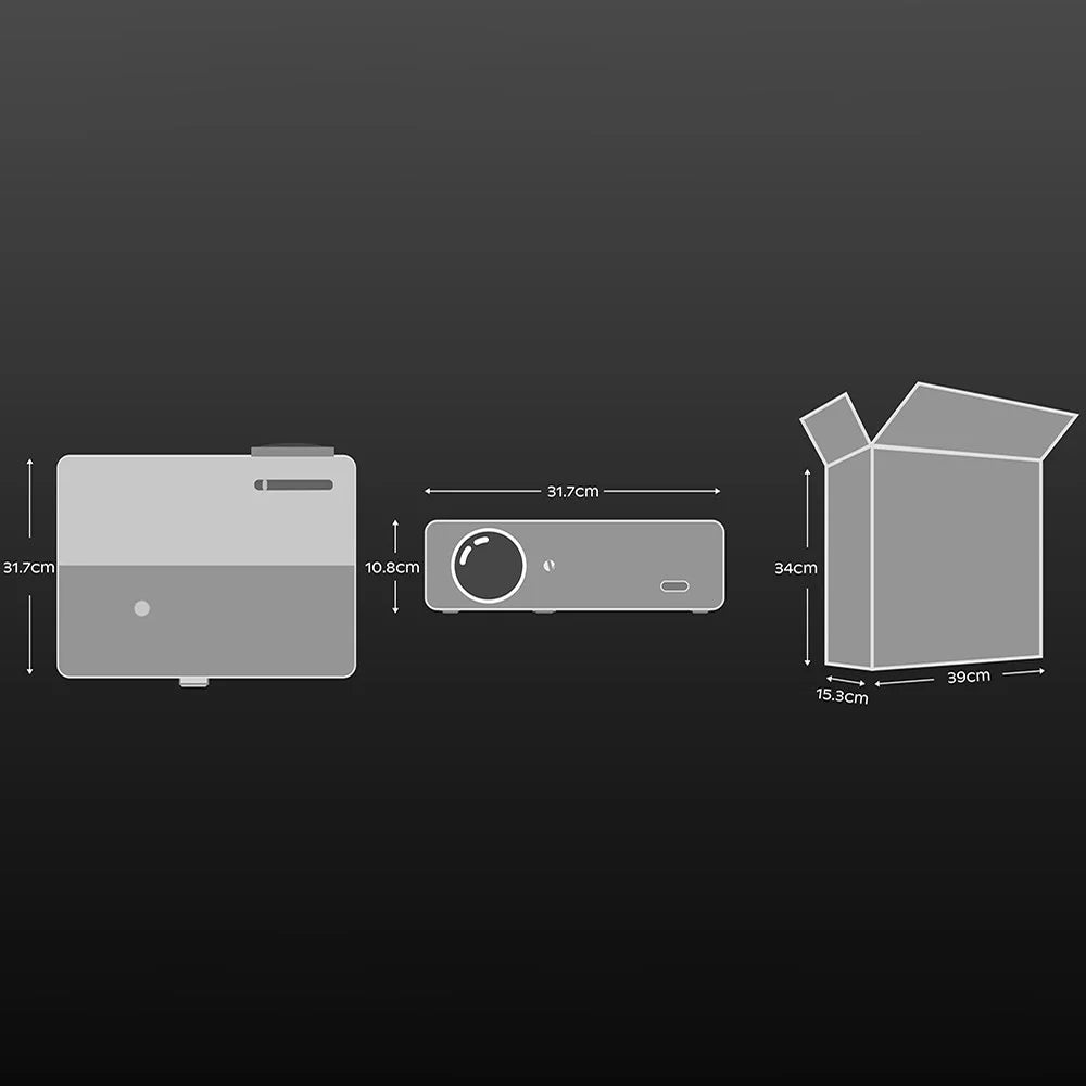 D5000 Mini HD 1080P Projector LCD+LED Large Screen 100-inch Projector for Office Home Theater (Screen Mirroring Version) - EU Plug - 4