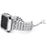 For Apple Watch Series 3 / 2 / 1 38mm Stylish Pearl Rhinestone Decor Drawstring Metal Replacement Watch Strap Bracelet + PC Watch Case Frame - Silver - 3