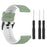 For Garmin Fenix 6X GPS 26mm Replacement Silicone Watch Strap Adjustable Wrist Band with Tools - Light Green/White - 6