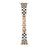 For Apple Watch Ultra 3 2 1 49mm / Series 11 10 46mm / 9 8 7 45mm / SE3 SE2 SE 6 5 4 44mm / 3 2 1 42mm Chain Style Bracelet Stainless Steel Watchband Watch Strap - Black White Grid - 3