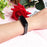 For Xiaomi Mi Band 5/Mi Band 6 Ceramics+Stainless Steel Watch Strap Replacement Watch Band - Five Beads Black - 5