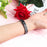 For Xiaomi Mi Band 5/Mi Band 6 Ceramics+Stainless Steel Watch Strap Replacement Watch Band - Five Beads Black - 6