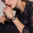 For Samsung Galaxy Watch4 Active 40mm/44mm / Watch4 Classic 42mm/46mm Smart Watch Strap Replacement Resin Wrist Band - Chocolate - 7
