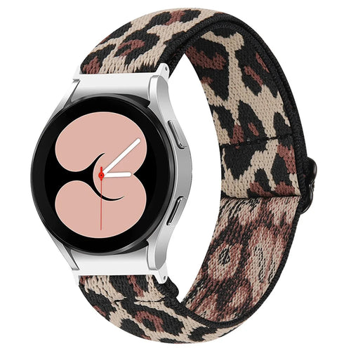 For Samsung Galaxy Watch4 Active 40mm/44mm / Watch4 Classic 42mm/46mm Elastic Woven Smart Watch Band Replacement Adjustable Wrist Strap - A - 1