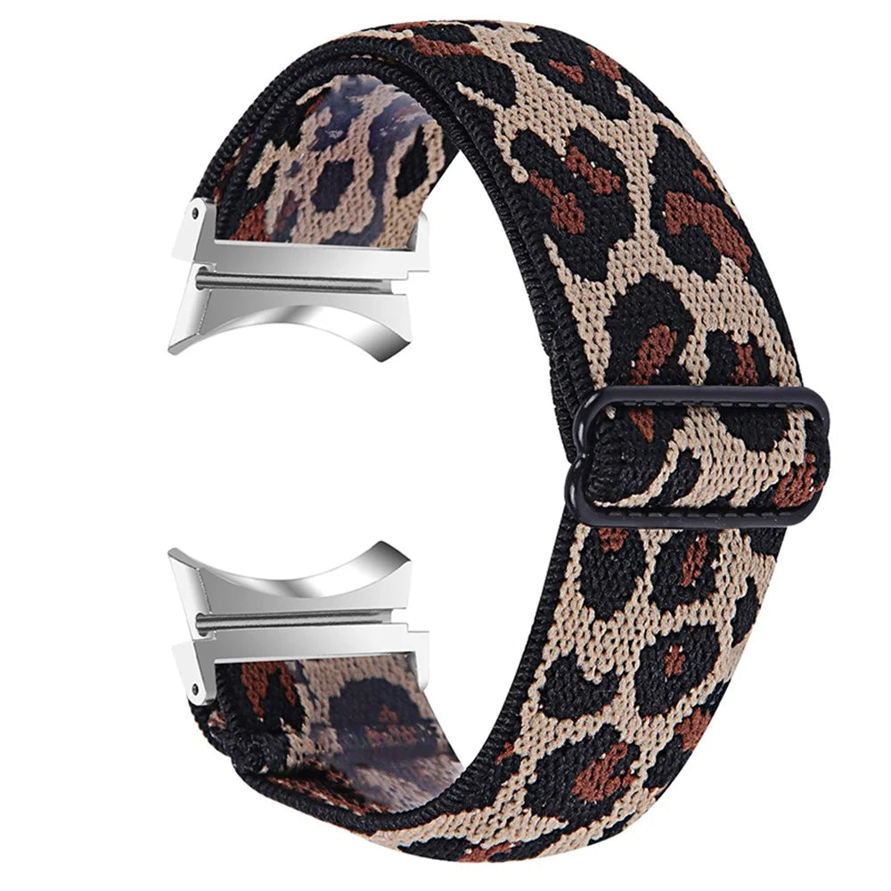 For Samsung Galaxy Watch4 Active 40mm/44mm / Watch4 Classic 42mm/46mm Elastic Woven Smart Watch Band Replacement Adjustable Wrist Strap - A - 2