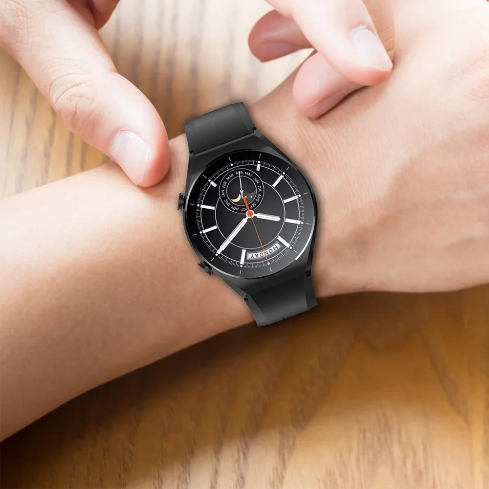 For Xiaomi Watch S1 22mm Silicone Watch Band Replacement Spare Watch Strap - Black - 7