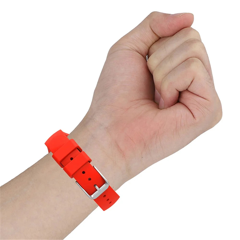 For Samsung Galaxy Watch3 41mm/Gear Sport/Huawei Watch 2 Silicone Watch Strap 20mm Quick Release Wrist Band with Buckle for Sports Watch - Black - 4