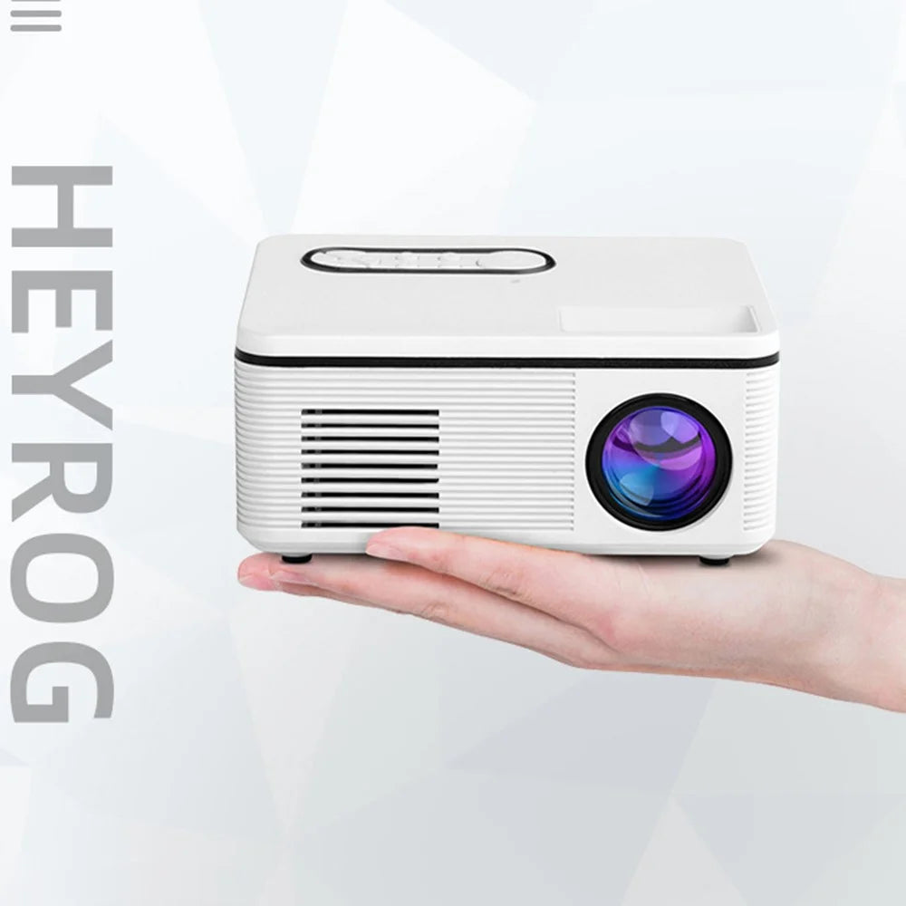 S361 / H90 Portable Mini Projector LED Home Projector Universal Compatibility for Travel / Camping / Bedroom - Black / US Plug - 4