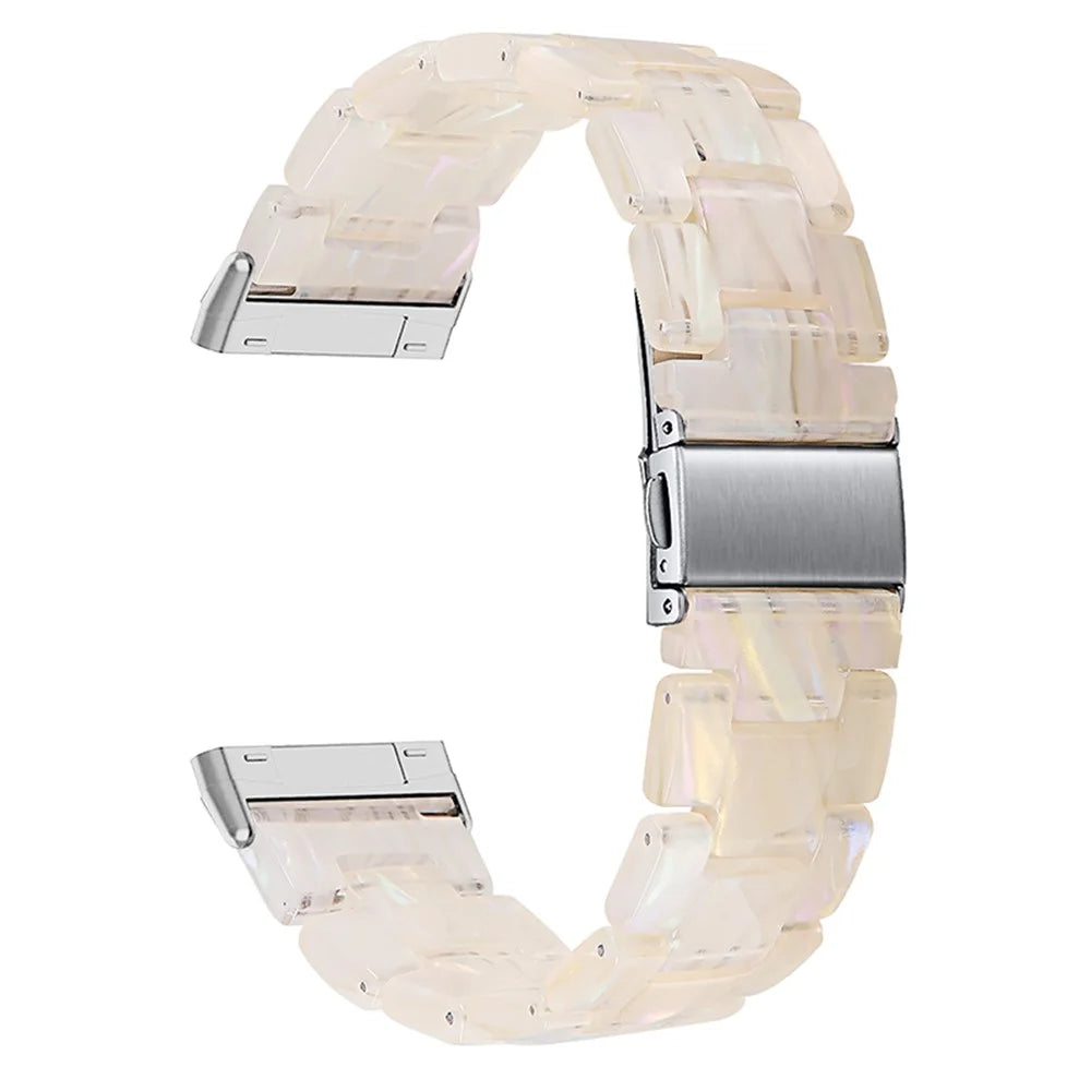 For Fitbit Versa 3/Fitbit Sense Fashionable Resin Watch Strap Replacement Wristband with Stainless Steel Buckle - Fluorescent - 2
