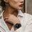 For Huami Amazfit Bip 1S/GTR 42mm/GTS/Bip Lite Soft Durable Top Layer Genuine Leather Wrist Strap Wave Stitching Lines Watchband - Black - 5