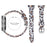 For Samsung Galaxy Watch 46mm/Watch3 45mm Genuine Cowhide Leather Leopard Texture Smart Watch Strap Wristband - White Brown/Leopard - 2
