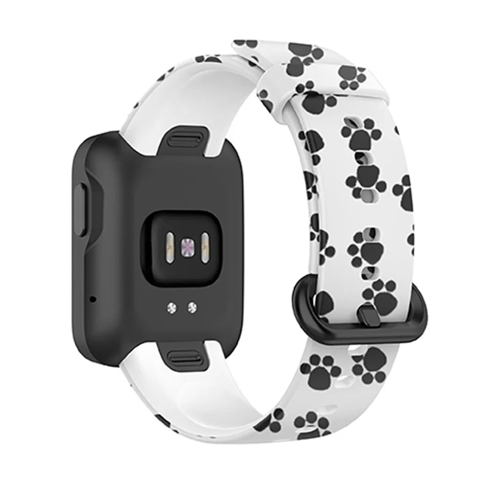 For Xiaomi Redmi Watch 2 Lite Pattern Printed Watchband Adjustable Silicone Smart Watch Strap - Paw - 4