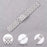 For Huawei Watch 1st Generation/Band S1/Watch Fit/TalkBand B5 18mm Stainless Steel 5 Beads Watch Band Replacement Wrist Strap - Silver - 2