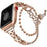 For Apple Watch Series 11 10 42mm / 9 8 7 41mm / SE3 SE2 SE 6 5 4 40mm / 3 2 1 38mm Watch Band Stainless Steel Bracelet Wristband Strap - Rose Gold - 1